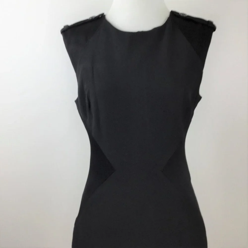 Bebe Black Sheath Dress 4 - Picture 3 of 7